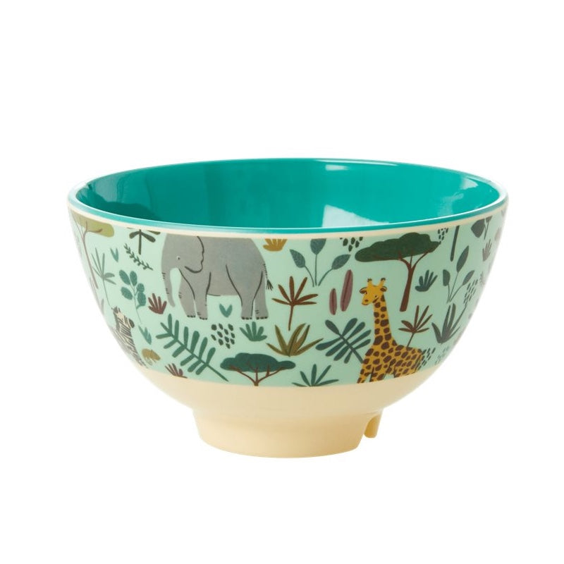 Rice  Melamin Schüssel klein 'Jungle Animals'  Green - Online MY SNOWFLAKE
