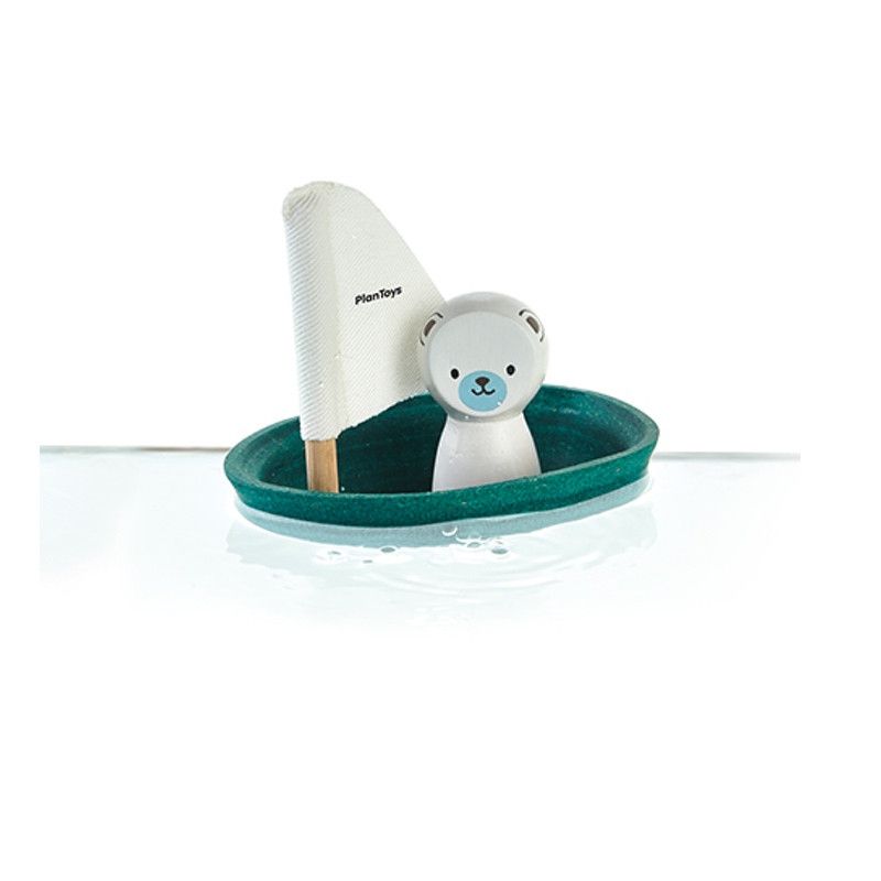 PlanToys <br/> Segelboot Eisbär <br/> Grün,Spielsachen, PlanToys - SNOWFLAKE kindermöbel concept store
