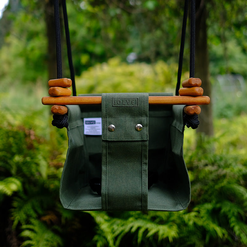 Solvej Swings  Baby- und Kinder Schaukel  Moss Green - Online MY SNOWFLAKE