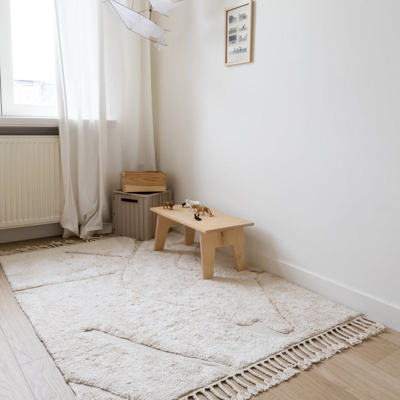Kas Kopenhagen  Baumwollteppich 'Stone' waschbar  Beige - Online MY SNOWFLAKE
