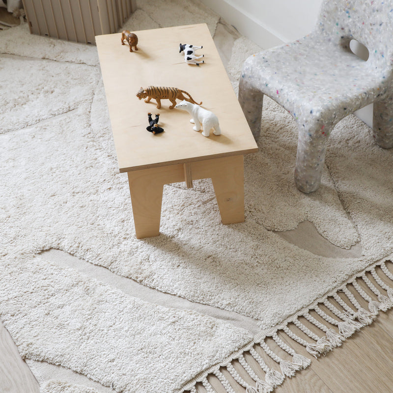 Kas Kopenhagen  Baumwollteppich 'Stone' waschbar  Beige - Online MY SNOWFLAKE
