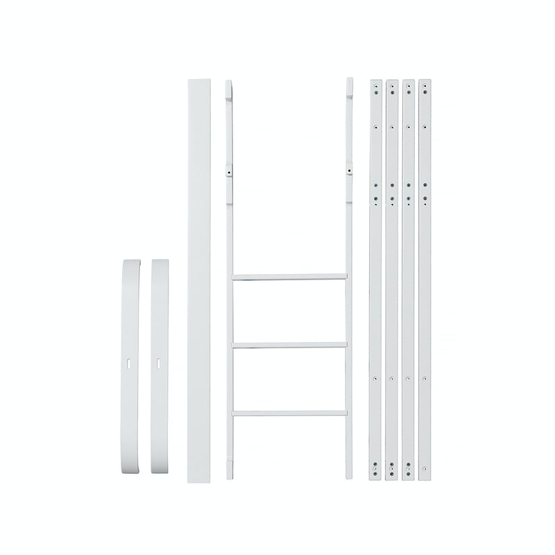 Oliver Furniture  Umbauset Wood Mini+ Basic und Geschwisterset zum halbhohen Etagenbett  Weiss - Online MY SNOWFLAKE