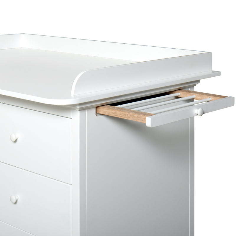 Oliver Furniture  Seaside Wickelplatte für Kommode mit 6 Schubladen   Weiss