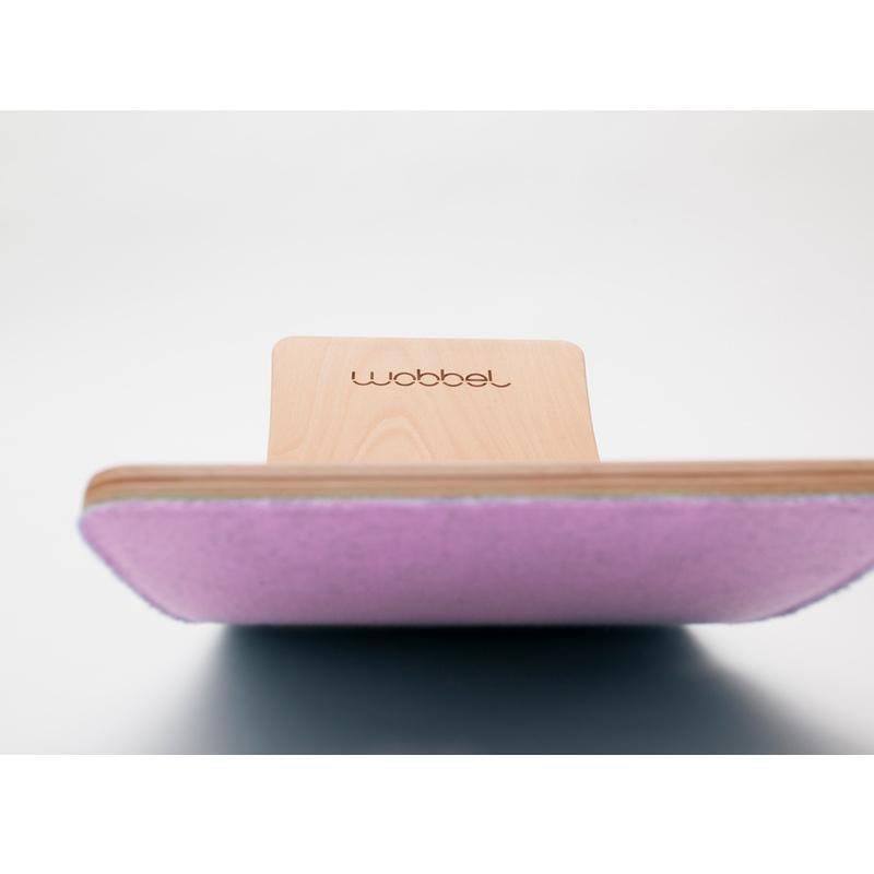 Wobbel Starter Balance Board Transparent with Felt Wild Rose