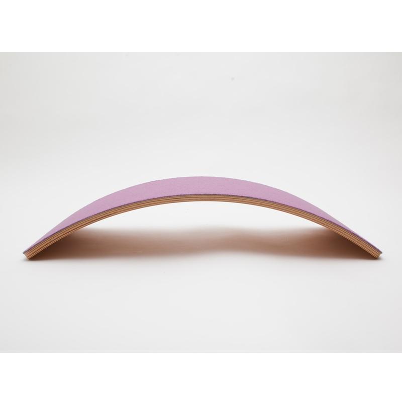 Wobbel Starter Balance Board Transparent with Felt Wild Rose