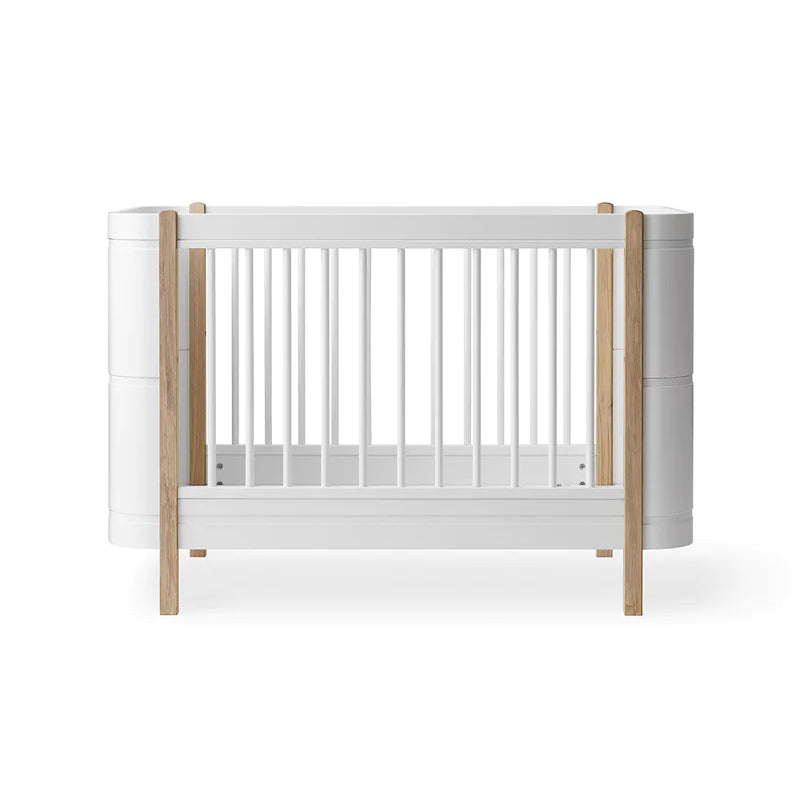 Oliver Furniture  Wood Mini+ Babybett exkl. Umbauset Juniorbett  Weiss/Eiche - Online MY SNOWFLAKE