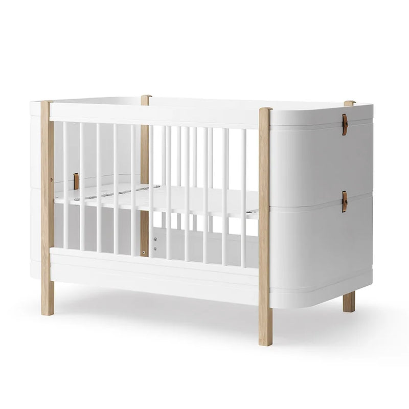 Oliver Furniture  Wood Mini+ Babybett exkl. Umbauset Juniorbett  Weiss/Eiche - Online MY SNOWFLAKE