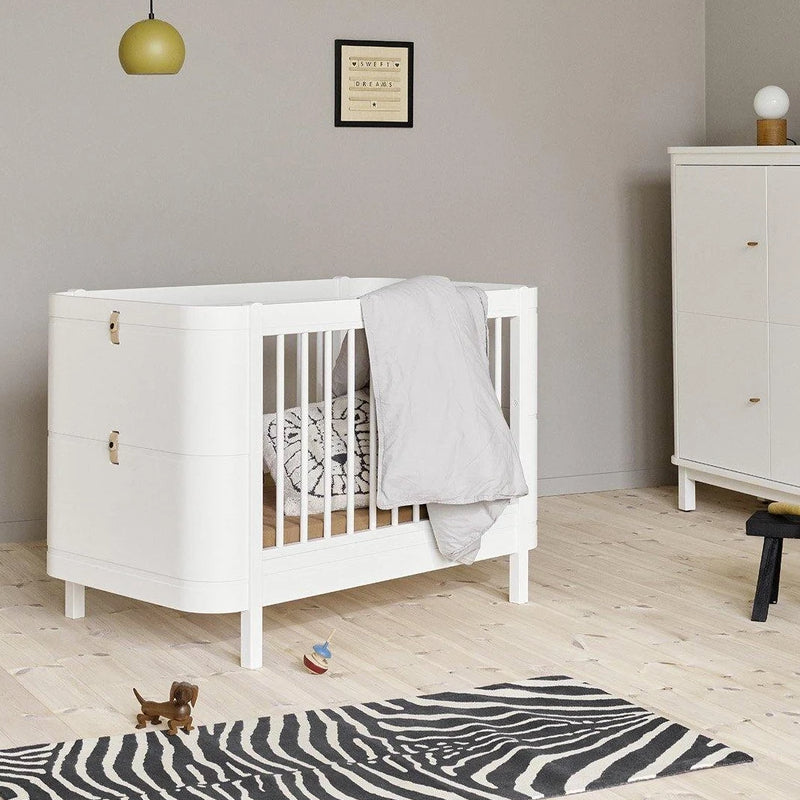 Oliver Furniture  Wood Mini+ Babybett inkl. Umbauset Juniorbett  Weiss - Online MY SNOWFLAKE