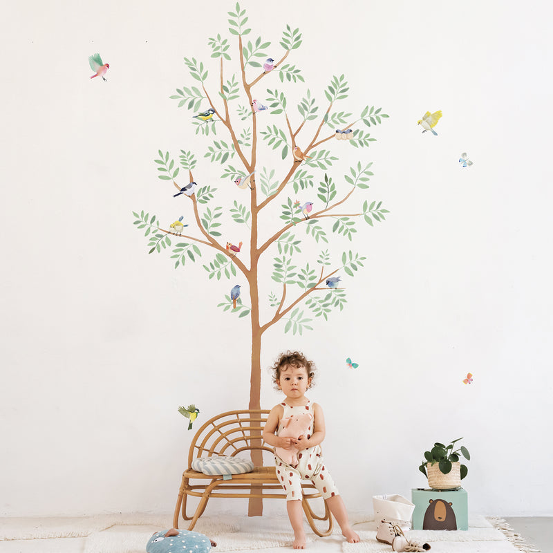 MIMI`lou Wandsticker Big 'L'ARRIVEE DU PRINTEMPS ARBRE' Baum