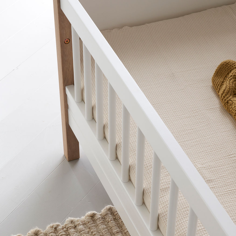 Oliver Furniture  Wood Mini+ Juniorbett  Weiss/Eiche - Online MY SNOWFLAKE