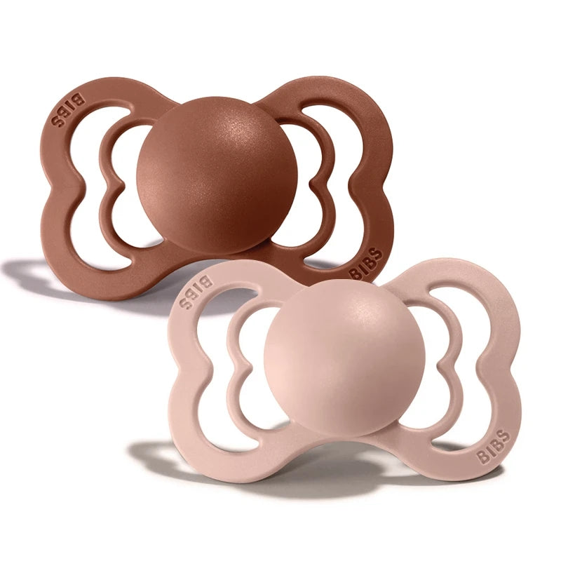 Bibs  Schnuller Supreme Silikon 0-6 Monate  Woodchuck/Blush - Online MY SNOWFLAKE