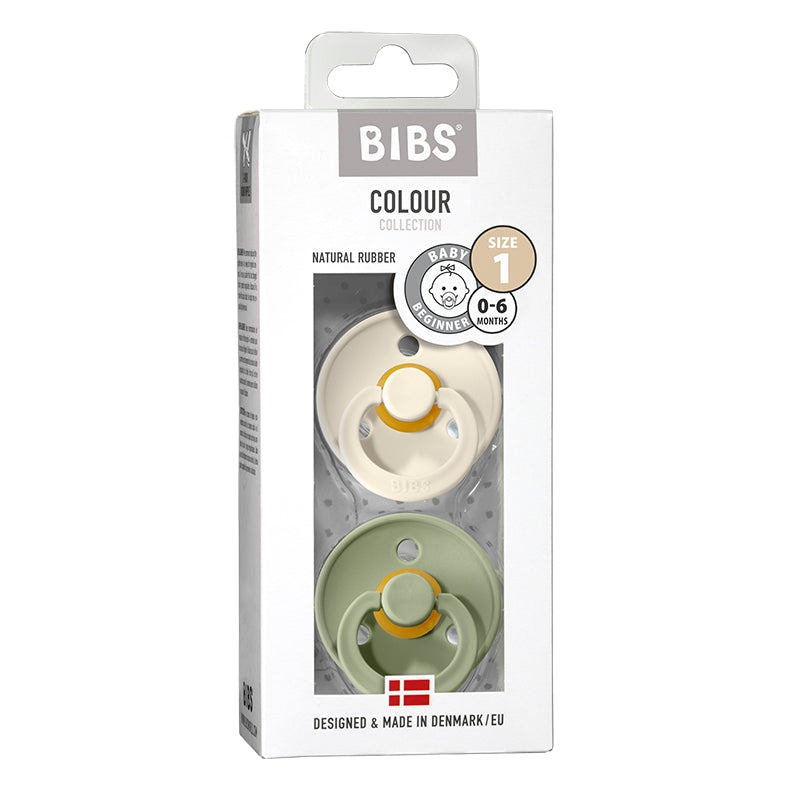 Bibs  Schnuller 0-6 Monate  Sage/Ivory - Online MY SNOWFLAKE