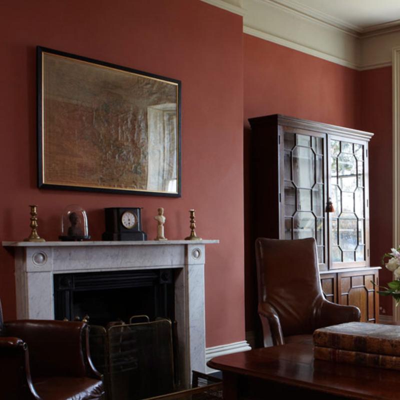 Farrow & Ball  Modern Emulsion  Book Room Red 50