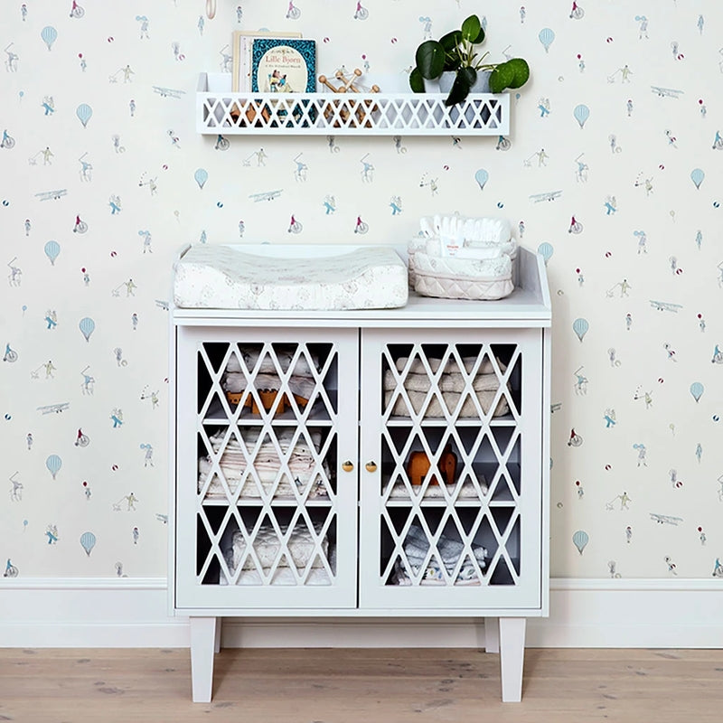 Cam Cam Copenhagen  Harlequin Wickelkommode  White - Online MY SNOWFLAKE