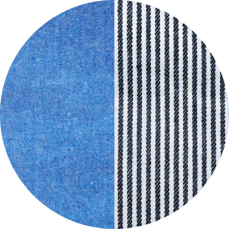 Stokke®  wendbarer Matratzenbezug für den Nomi Babyaufsatz  Chambray/Striped