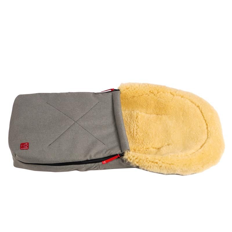 Kaiser  Lammfell Fusssack 'Emma' für Babyschale/Babywanne  Grey Melange