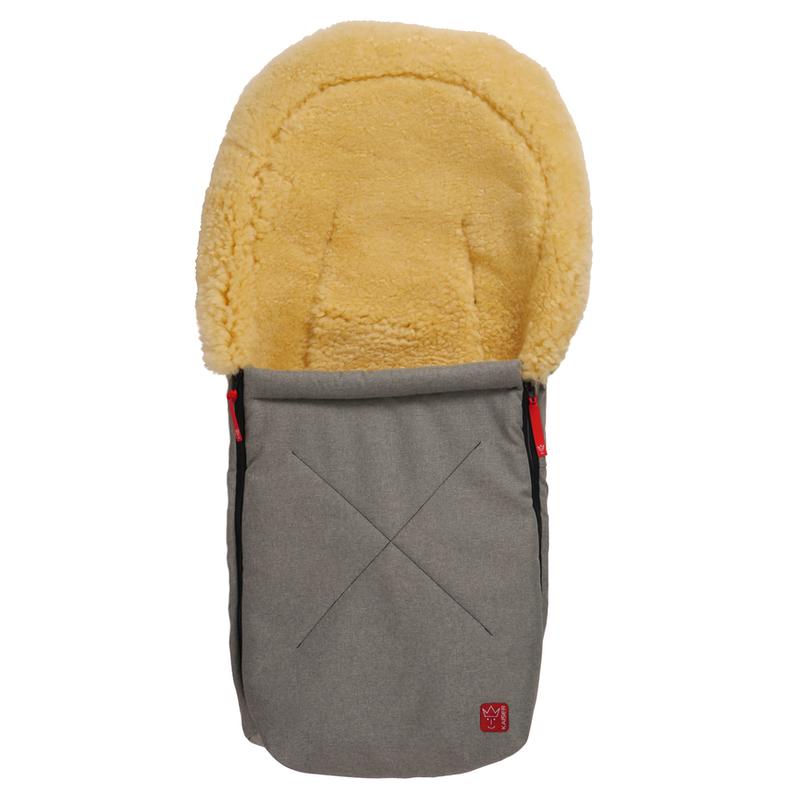 Kaiser  Lammfell Fusssack 'Emma' für Babyschale/Babywanne  Grey Melange