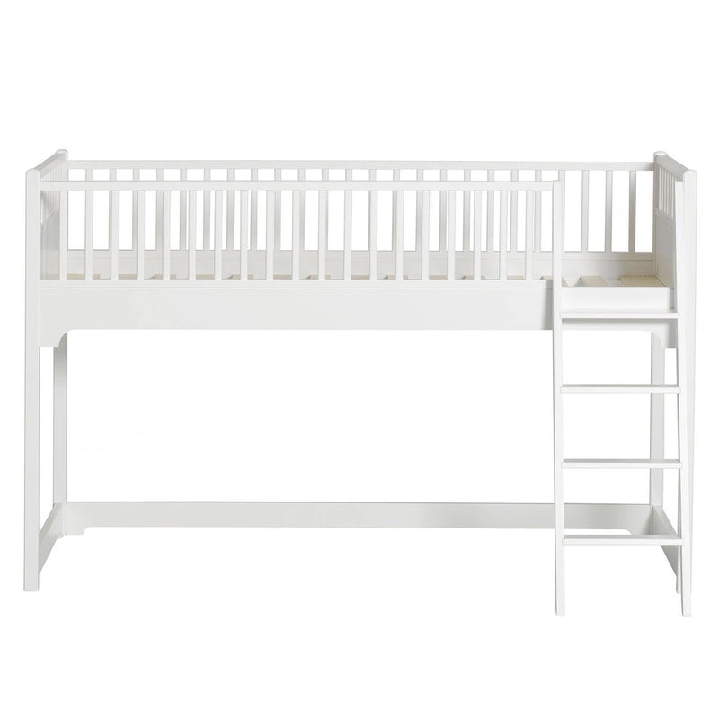 Oliver Furniture  Seaside Classic Halbhohes Hochbett 90 x 200 cm  Weiss - Online MY SNOWFLAKE