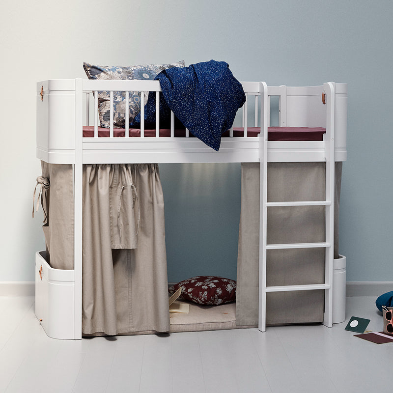 Oliver Furniture  Umbauset Wood  Mini+ Juniorbett zum halbhohen Hochbett  Weiss - Online MY SNOWFLAKE