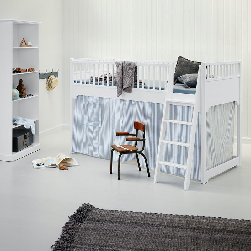 Oliver Furniture  Umbauset Seaside  Bettsofa zum Halbhohen Hochbett  Weiss