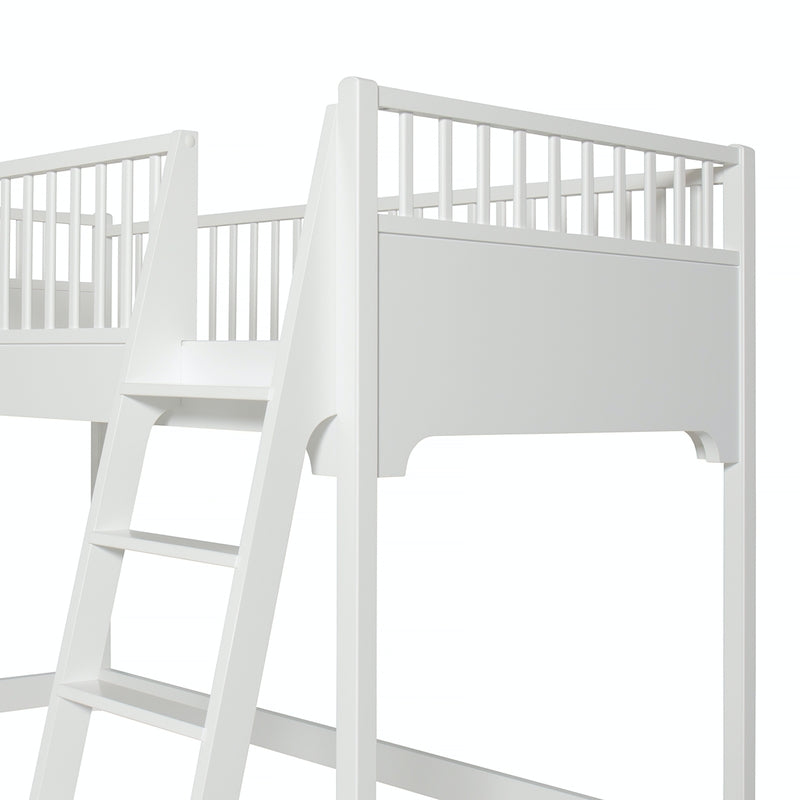 Oliver Furniture  Umbauset Seaside  Einzelbett zum Hochbett  Weiss
