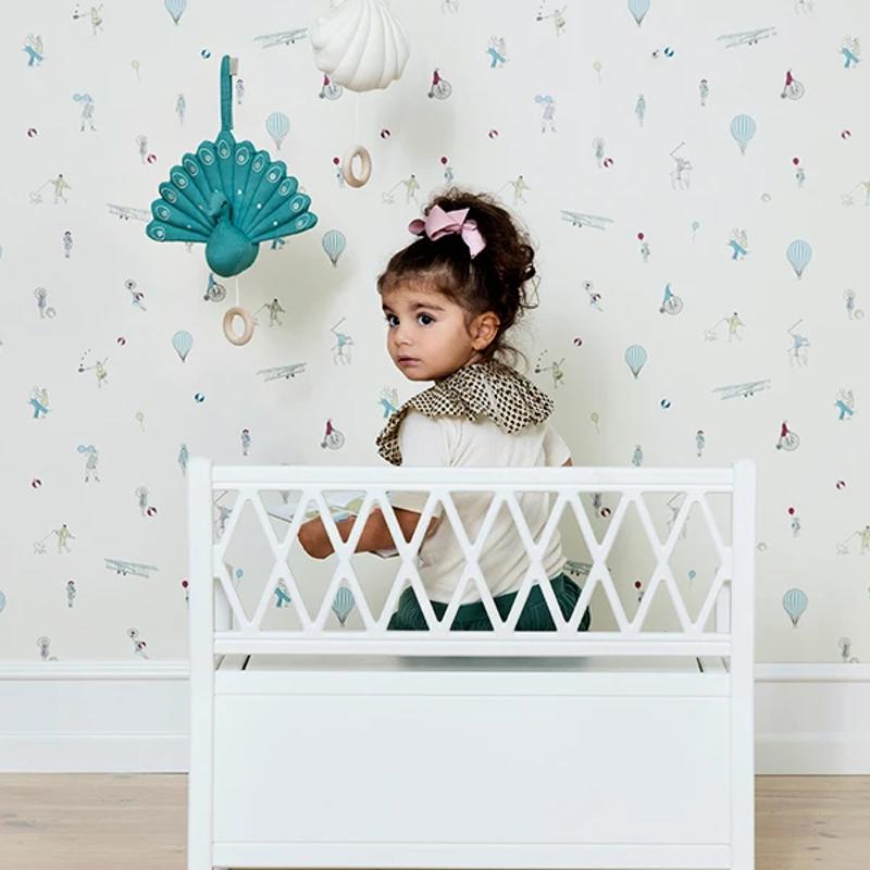 Cam Cam Copenhagen  Harlequin Kinderbank  White - Online MY SNOWFLAKE
