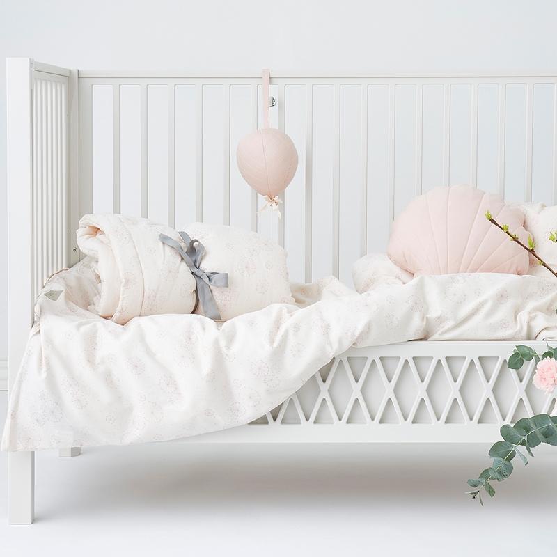 Cam Cam Copenhagen  Harlequin Babybett  White 60 x 120 cm - Online MY SNOWFLAKE