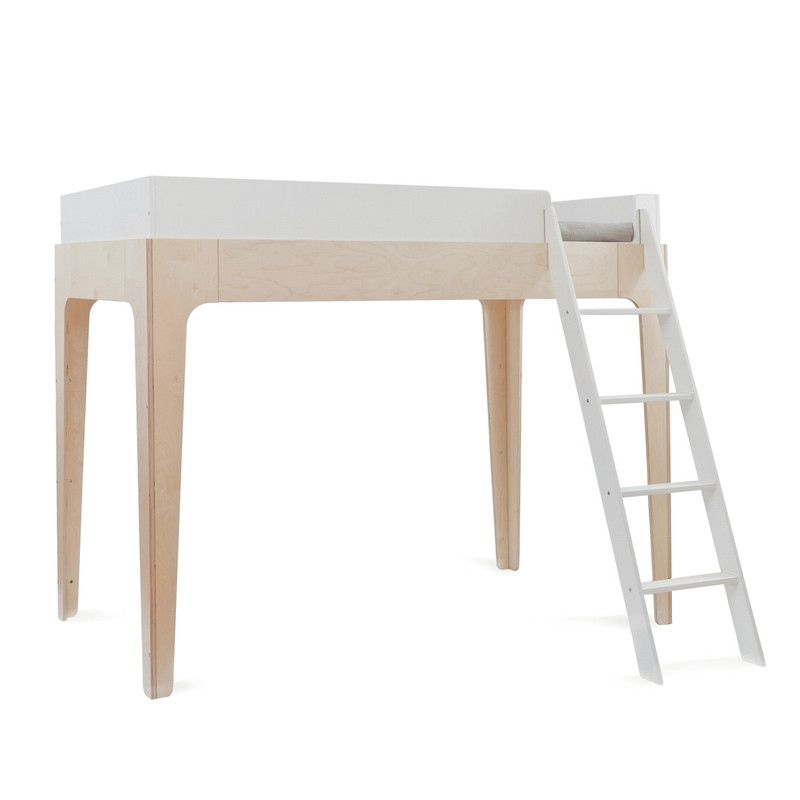 Oeuf NYC <br/> Etagenbett/Hochbett Perch <br/> Birke/Weiss,Etagenbetten, Oeuf NYC - SNOWFLAKE kindermöbel concept store