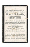 Sterbebild, Pranhartsberg 1926
