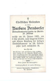 Sterbebild, St. Florian 1921