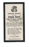 Sterbebild, Waldhausen 1920