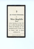 Sterbebild Bezirk Amstetten 1927