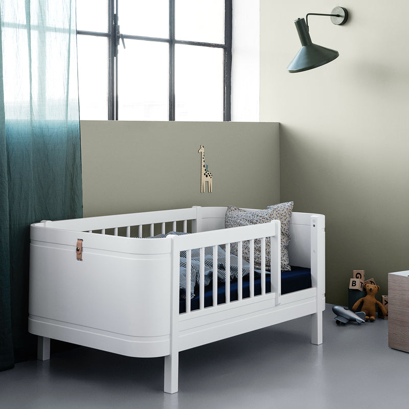 Oliver Furniture Kit de conversion Wood Mini+ lit superposé mi-hauteur en 2 lits juniors Blanc