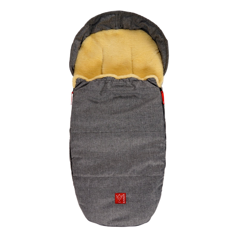 Kaiser  Lammfell Kinderwagenfusssack 'Lenny'  Anthrazit Melange - Online MY SNOWFLAKE