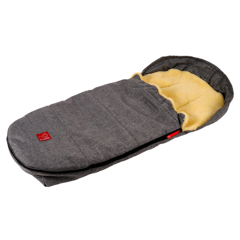 Kaiser  Lammfell Kinderwagenfusssack 'Lenny'  Anthrazit Melange - Online MY SNOWFLAKE