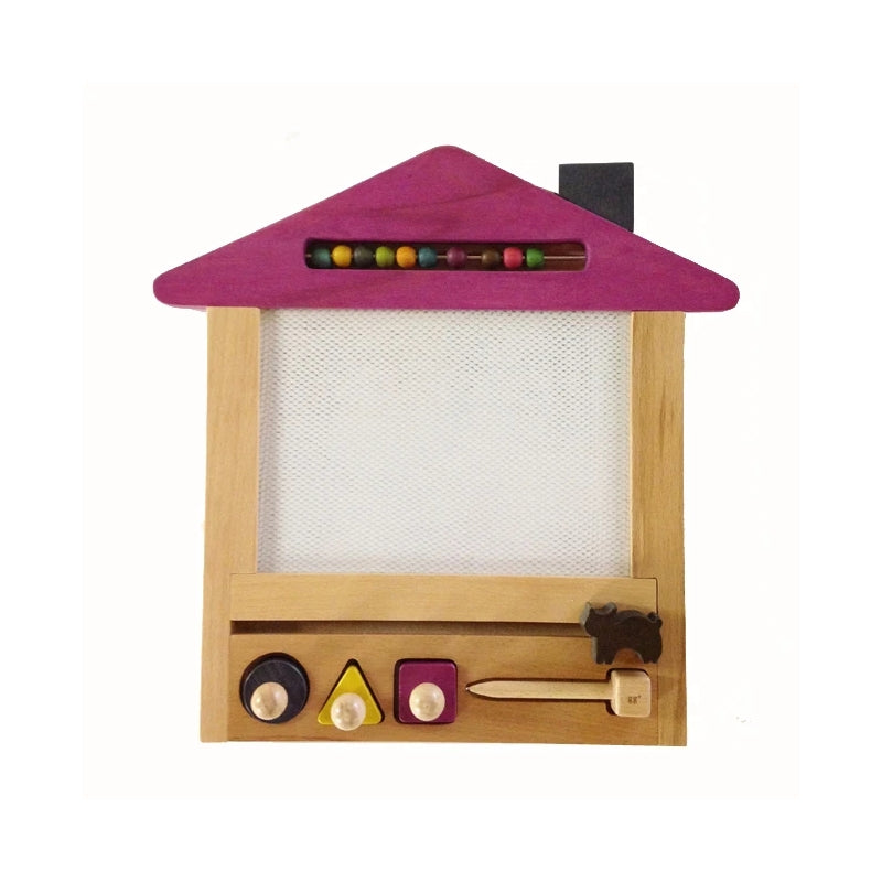 Kiko+ & gg*  Zauber Maltafel Oekaki House Cat  Natur/Rosa