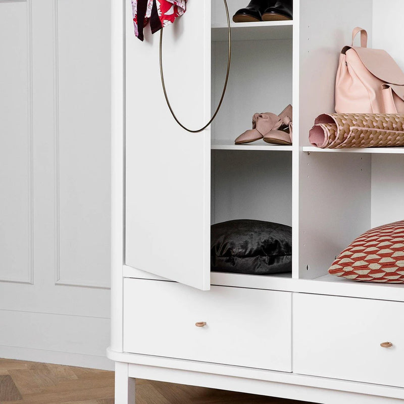Oliver Furniture  Wood Kleiderschrank 2-türig  Weiss - Online MY SNOWFLAKE