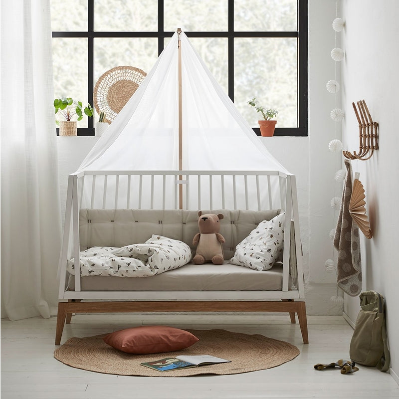 Leander  Fixleintuch Bio-Baumwolle 2er-Pack Juniorbett 70 x 140 cm  Cappuccino - Online MY SNOWFLAKE