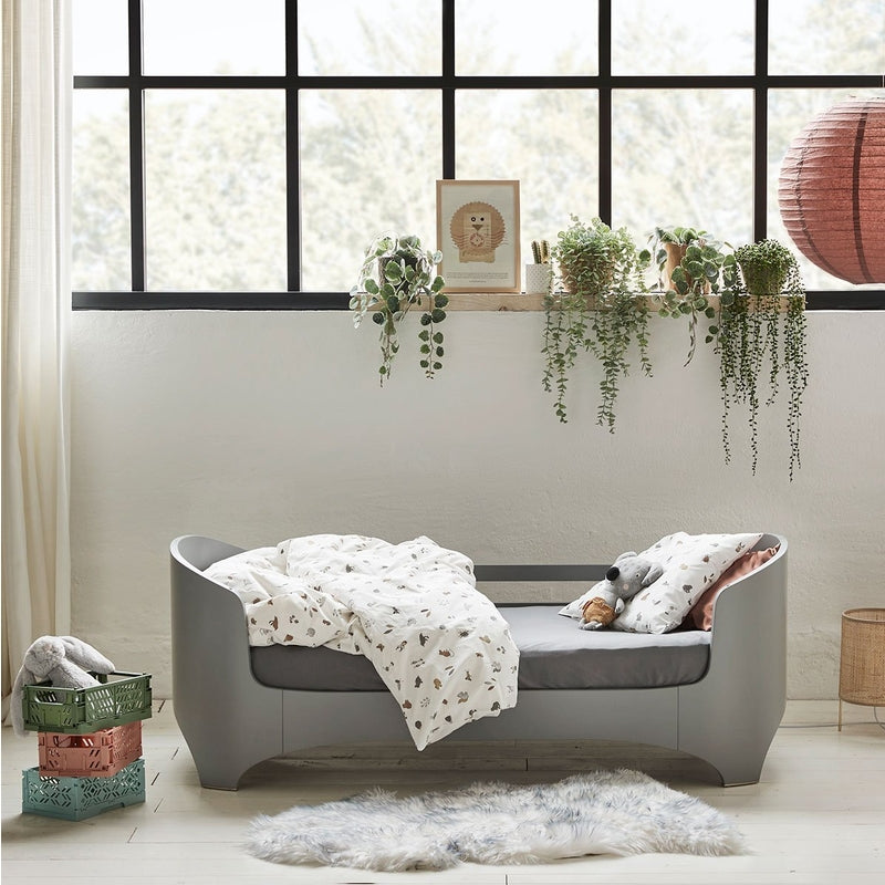 Leander  Fixleintuch Bio-Baumwolle 2er-Pack Juniorbett 70x 140 cm  Cool grey - Online MY SNOWFLAKE