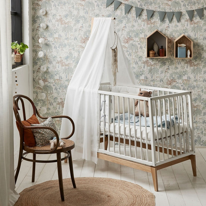 Leander  Fixleintuch Bio-Baumwolle 2er-Pack Babybett 60 x 120 cm  Snow - Online MY SNOWFLAKE
