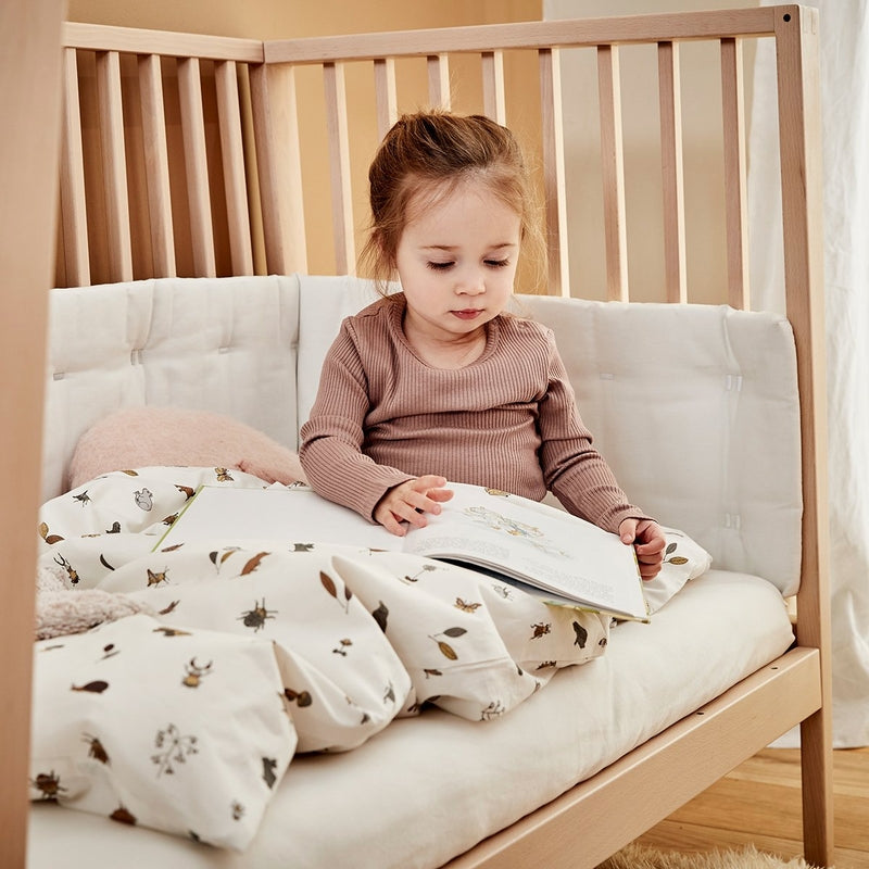 Leander  Fixleintuch Bio-Baumwolle 2er-Pack Babybett 60 x 120 cm  Snow - Online MY SNOWFLAKE