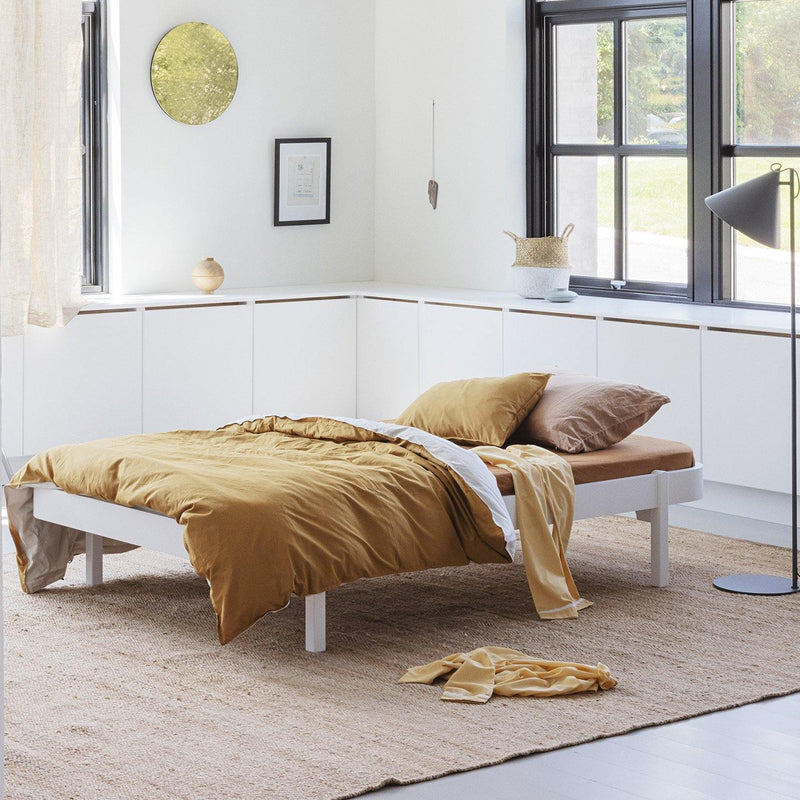 Oliver Furniture  Wood Lounger Bett 120 x 200 cm  Weiss - Online MY SNOWFLAKE