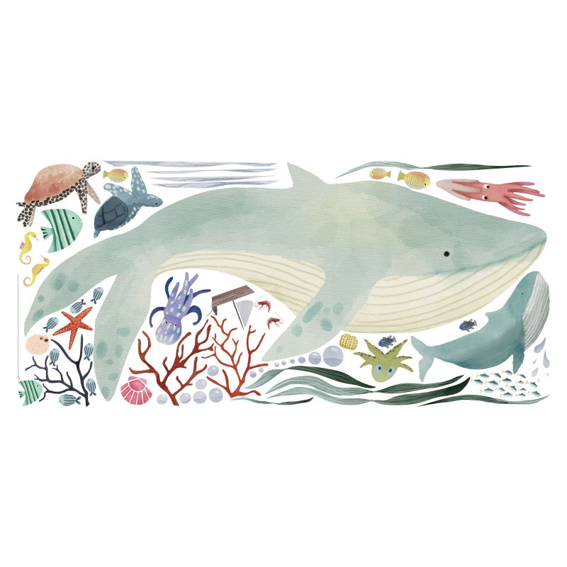 MIMI`lou  Wandsticker Big 'L'OCEAN'  Bunt - Online MY SNOWFLAKE