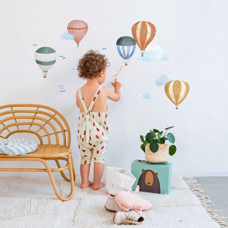 MIMI`lou  Wandsticker 'MONTGOLFIÈRES AQUARELLE'  Heissluftballon - Online MY SNOWFLAKE