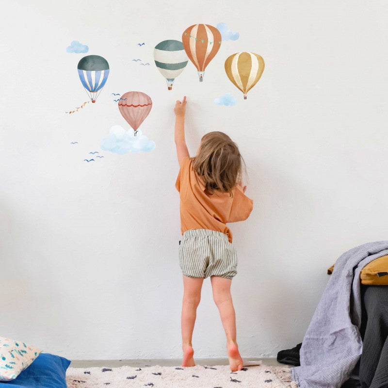 MIMI`lou  Wandsticker 'MONTGOLFIÈRES AQUARELLE'  Heissluftballon - Online MY SNOWFLAKE