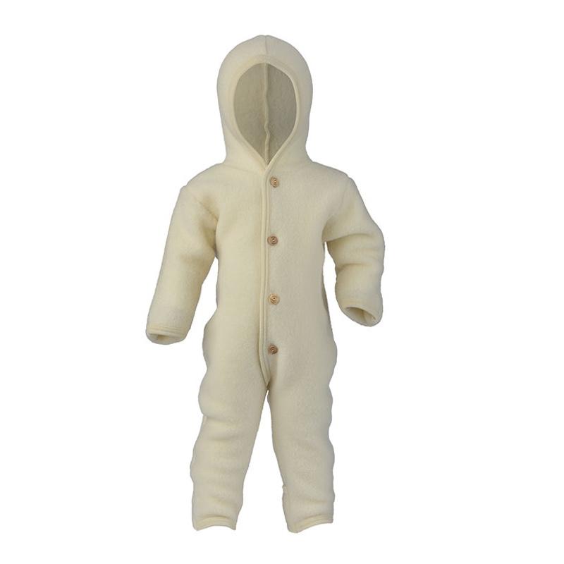 Engel  Baby Wollfleece Overall mit Kapuze  Natur - Online MY SNOWFLAKE