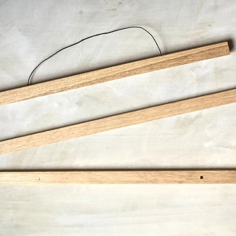 MY SNOWFLAKE Poster Hanging Strip Oak 50 cm/DIN B2 Portrait