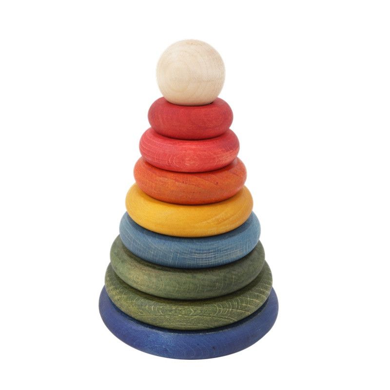 Wooden Story <br/> Stapelturm <br/> Regenbogen,Holzspielzeug, Wooden Story - SNOWFLAKE kindermöbel concept store