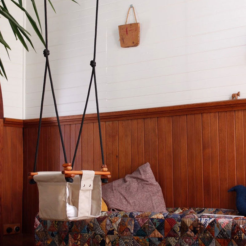 Solvej Swings  Baby- und Kinder Schaukel Soft Linen - Online MY SNOWFLAKE