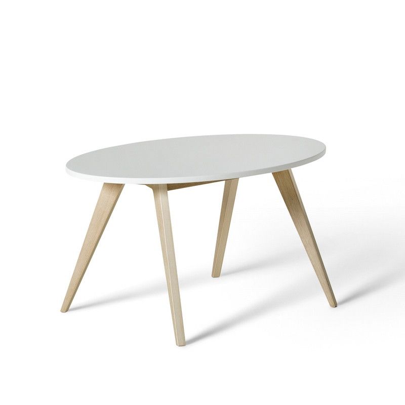 Oliver Furniture <br/> Kindertisch PingPong Wood <br/> Weiss/Eiche,Tische, Oliver Furniture - SNOWFLAKE kindermöbel concept store